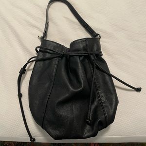Barney’s Black leather hobo bag